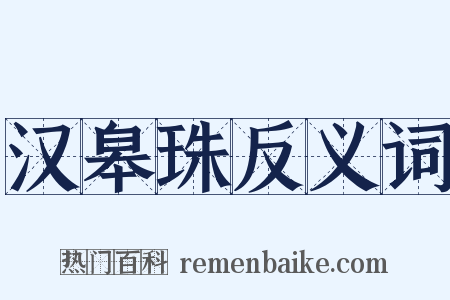 汉皋珠反义词是什么意思的图片